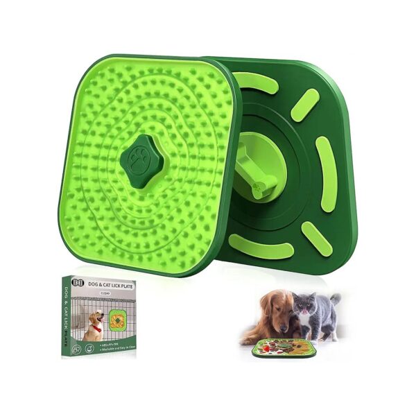 1 Inch Large Dog Crate Lick Mat for Slow Feeding and Anxiety Relief