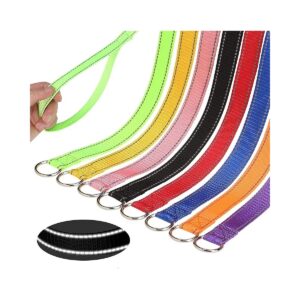 1 Inch Wide Nylon Dog Leashes 6 Foot Long Reflective 8 Pack for Small Medium Large Dogs