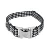 1 Inch Wide Poly Polyester Dog Collar with Houndstooth Pattern and Buckle Closure