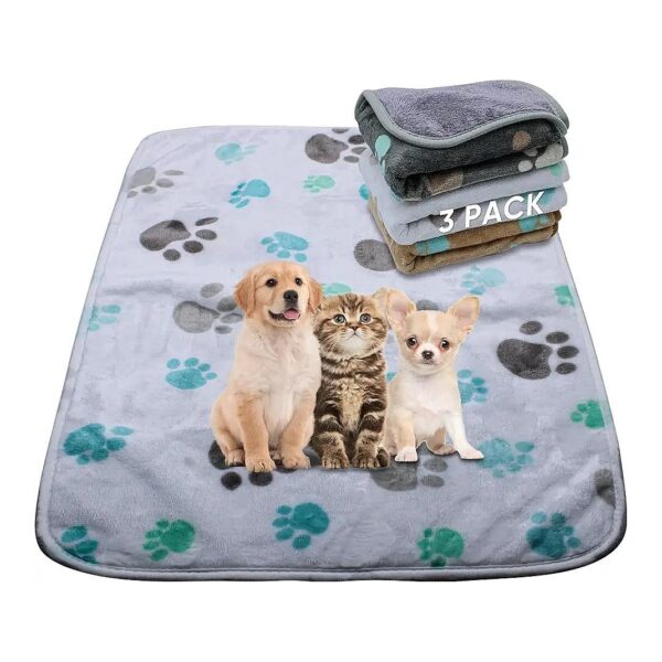 1 Pack 3 Waterproof and Leak-Proof Dog Blankets