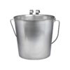 1 Quart Heavy Duty Stainless Steel Flat Sided Pail with Hooks for Veterinary Supplies