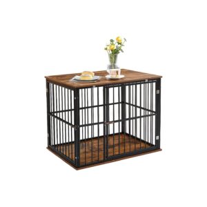 1" x 5" x 2" Dog Crate Furniture with Modern End Table Design