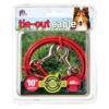 10 Foot Long Red Vinyl-Coated Cable for Medium-Duty Pets