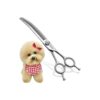 1.0 Inch Curved Thinning Shears with Big Artificial Diamonds for Professional Dog Grooming