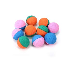 10 Pcs Colorful Ball Teething Toy Set for Kittens and Puppies