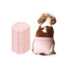 10 Pcs Pink Disposable Dog Diapers for Female Dogs in Heat Training and Incontinence