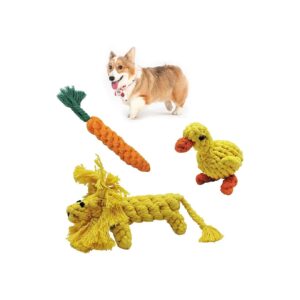 100% Cotton Rope Dog Toys for Healthy Teeth and Happy Pets