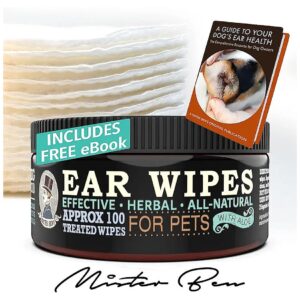 100-Count Extra-Large Wipes for Deep Cleaning and Soothing Dog, Cat, and Small Pet Ears