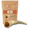 100% Natural Cattle Horn Chewing Toy for Dog Dental Care and Training