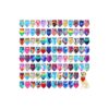 100 Pcs Tie Dye Dog Scarf Bandana Neckerchief for Cats and Small to Large Pets Gift