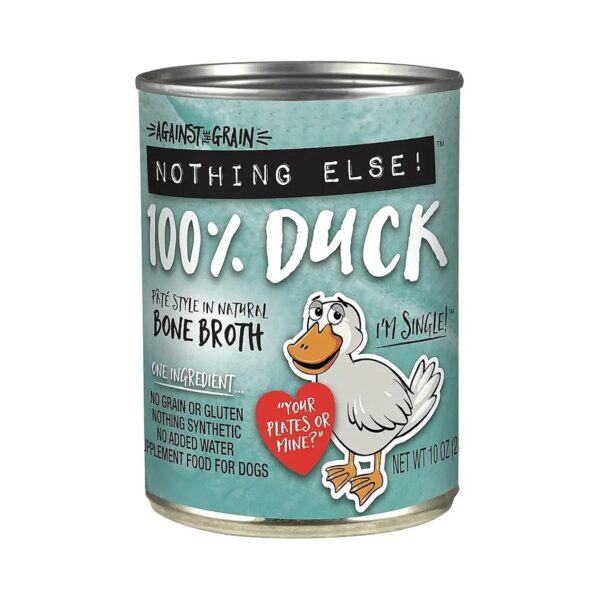 100 Percent Grain Free Duck Canned Dog Food for Picky Eaters