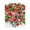 100 Pieces Christmas Dog Puppy Cat Pet Hair Bows with Rubber Bands