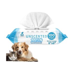 100-count Hypoallergenic Dog Wipes for Dogs Cats and Small Pets with Organic Ingredients