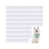 100Pcs White Dog Bandanas with Heat Transfer Technology for Custom Prints