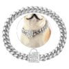 10MM Chain Width, 10" Length, with Zirconia Locking Clasp, for Cats and Small Dogs