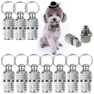 10PCS Stainless Steel Pet ID Tags with Personalized Label Kit for Cats and Dogs