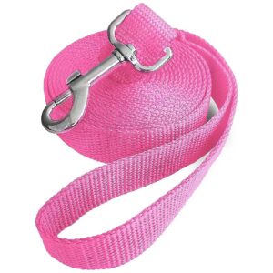 10ft Pink Dog Leashes Long Line Training Leash for Medium and Small Dogs