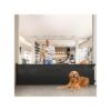 118 Inch Retractable Pet Gate for Large Spaces and Pet Areas