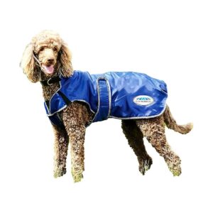 12" Dog Coat with Cozy Fleece Lining and Full Chest and Belly Wrap