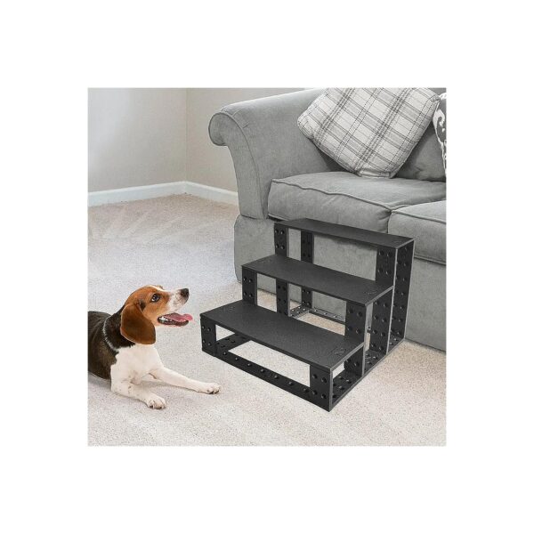 12-Inch High Dog Stairs for Small Dogs to Reach Bed or Couch Comfortably