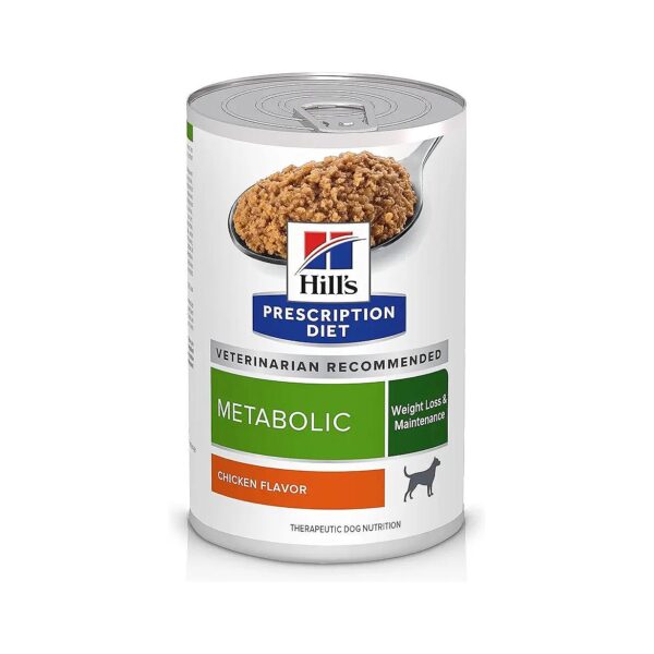 12-Packs of Metabolic Weight Management Canned Dog Food in Chicken Flavor for Adult Dogs