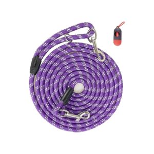 12FT to 50FT Nylon Dog Leash for Small Medium and Large Dogs