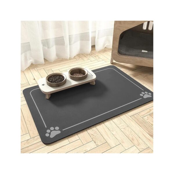 12"x19" Dog Feeding Mat for Food and Water Bowl with Soft and Durable Surface