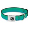 15-26" Neck Size, 0 Inch Wide, Multicolor Teal Ombre