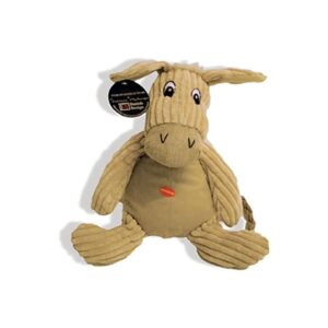 15 Inch Donkey Plush Toy with Rattle and Squeak for Dogs