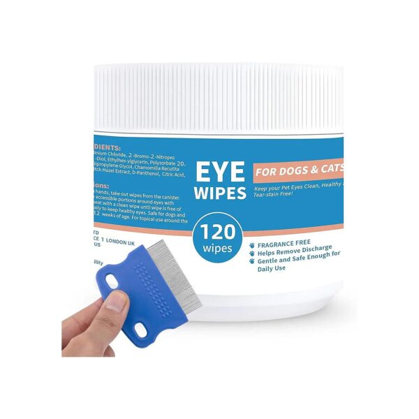 15" Presoaked Eye Wash Pads for Dog and Cat Eye Health Maintenance