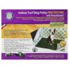 16-Gallon Dog Potty PRO System with Artificial Grass and Wall Pads for Indoor Use