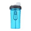 16 Ounce Dual Chamber Hydration Bottle and Snack Container for Pet Owners Blue