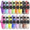 16 Pack of Glow-in-the-Dark Puppy Collars for Small Puppies with Secure Buckle