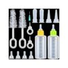 16 Pieces Newborn Puppy and Kitten Feeding Bottles Kit with Replacement Nipples