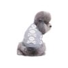 16 inch Back Length Grey Skull Dog Sweater for Halloween Christmas Pet Clothes