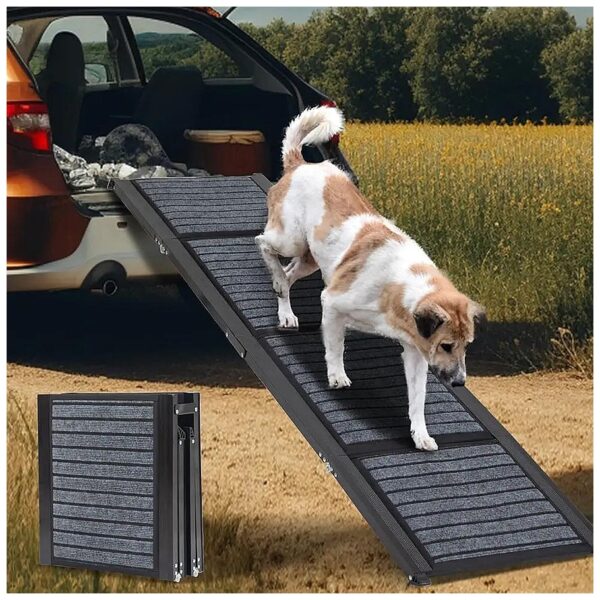 17 Wide Portable Dog Steps for Medium Large Dogs up to 100 Pounds