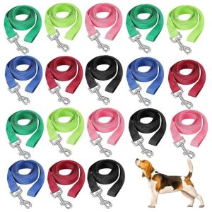 18 Pack, 5 Foot Long, 6 Colors, Suitable for Small Medium Size Dogs