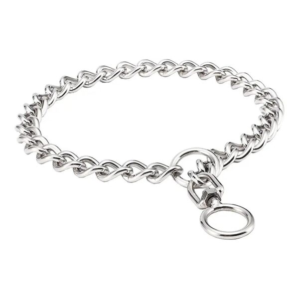 18inch 3mm Chain Stainless Steel Dog Choke Collar with Swivel Training Equipment