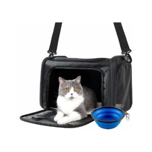 18x11x11 Soft Side Pet Carrier for Small Animals Large Size Travel Bag