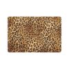 18x12 Non Slip Rubber Pet Mat for Food and Water with Wild Animal Print