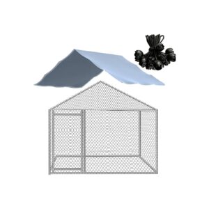 1ft x 6ft Waterproof Sun and Rain Protection Canopy Cover for Outdoor Dog Kennels