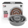 2 Cup Slow Feeder Insert Bowl Aids in Proper Digestion