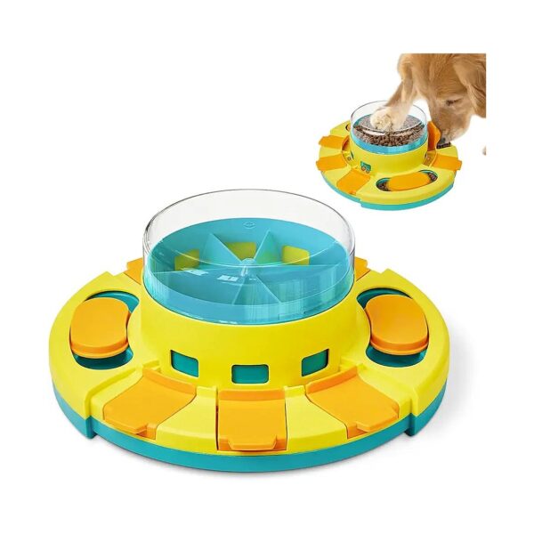 2 Inch Height Dog Puzzle Toy with 2-Level Design for IQ Training