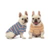 2-Pack Cotton Stripe Dog Shirts for Small Dogs Fashion Pet Clothes