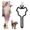 2-Pack Dog Poop Bag Holder for Dog Leash Walking Camping