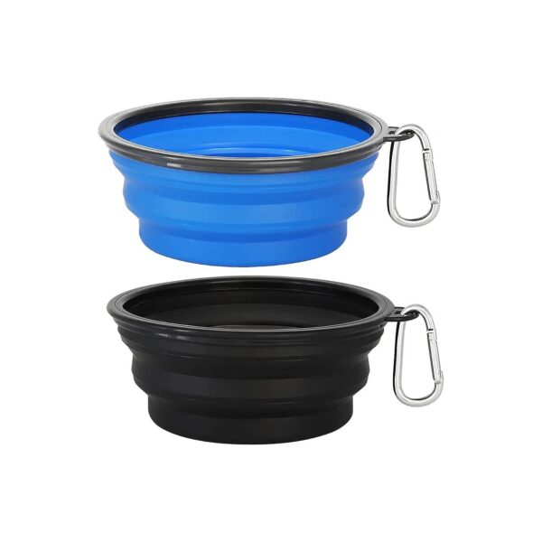 2-Pack Large Capacity Collapsible Dog Bowls for Travel, Water and Food Bowls for Pets