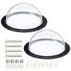 2 Pack Pet Supply Acrylic Dome Peek Window for Various Fences