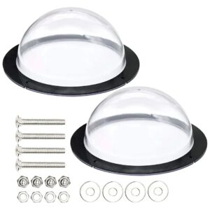 2 Pack Pet Supply Acrylic Dome Peek Window for Various Fences