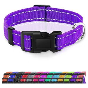 2 Pack Reflective Dog Collar Adjustable Collar for Female Male Dogs