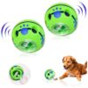 2-Pack Smart Dog Toy, Wobble Wiggle Noise Ball for Small Medium Breeds and Puppy Chew